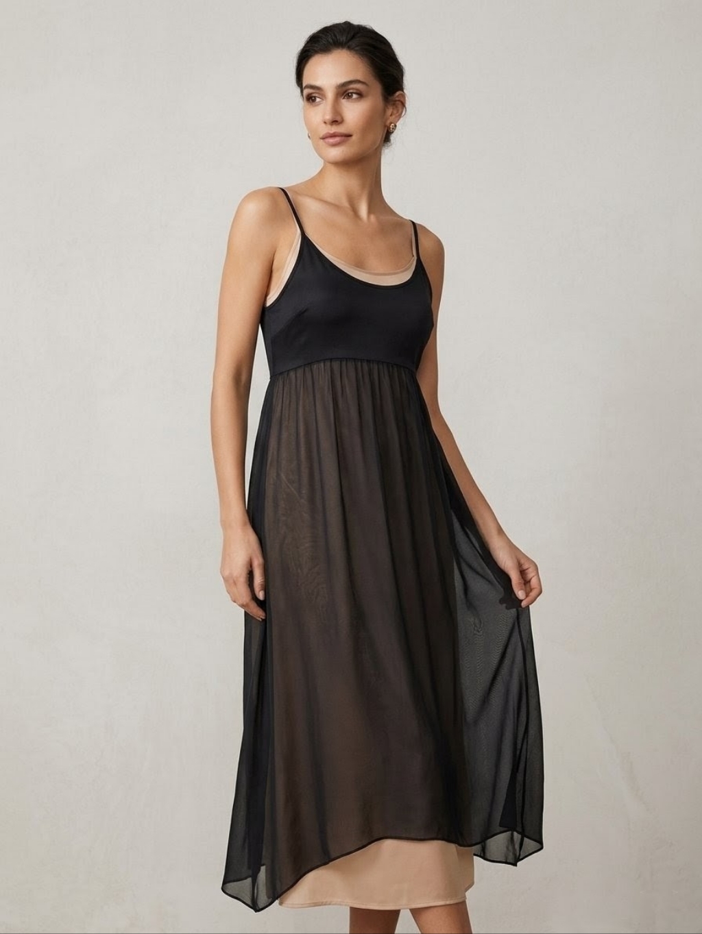 Kristensen Du Nord 100% Silk Empire Waist Dress | Made In Italy Size 2